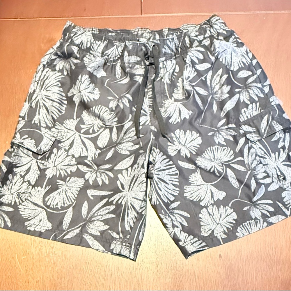 OP Black and White Mesh Shorts